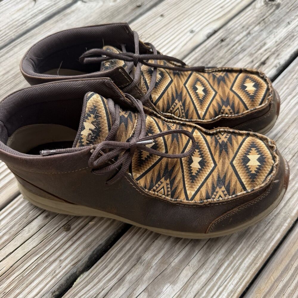Ariat Spitfire Boots Mens 11.5 D Moc Toe Brown Chukka Athleisure Shoes Camo
